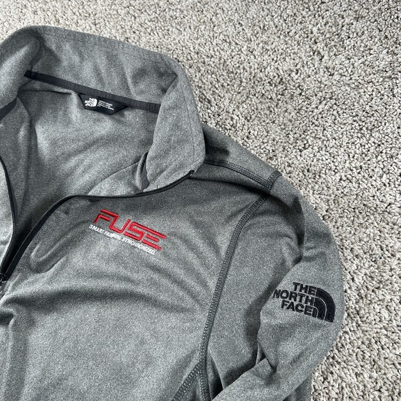 The North Face Sweater Mens Large Gray Pullover FUSE Smart Farming Synchronized - Picture 5 of 9